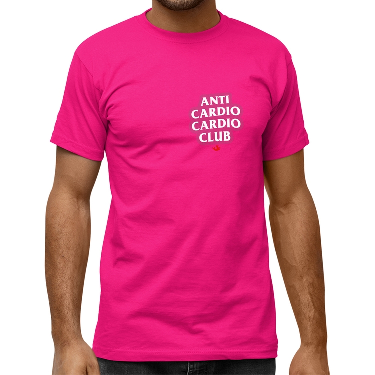Camiseta Quality Anti Cardio Cardio Club - Rosa