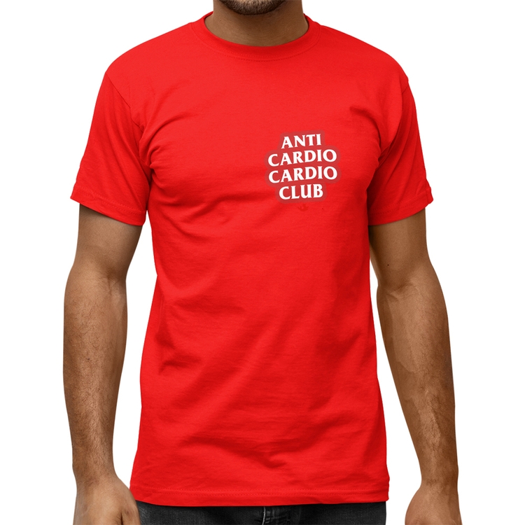Camiseta Quality Anti Cardio Cardio Club - Vermelha