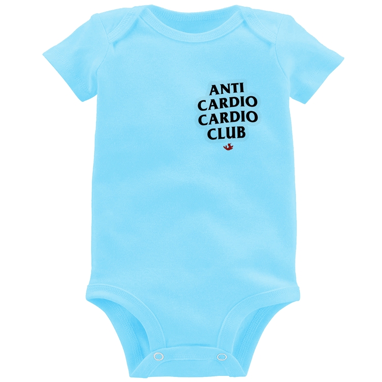 Body Bebê Anti Cardio Cardio Club - Azul Bebê