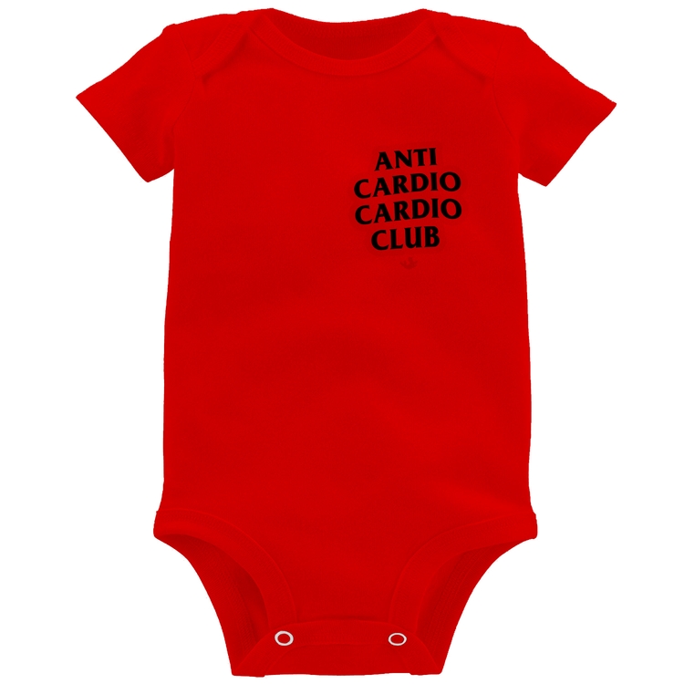 Body Bebê Anti Cardio Cardio Club - Vermelho