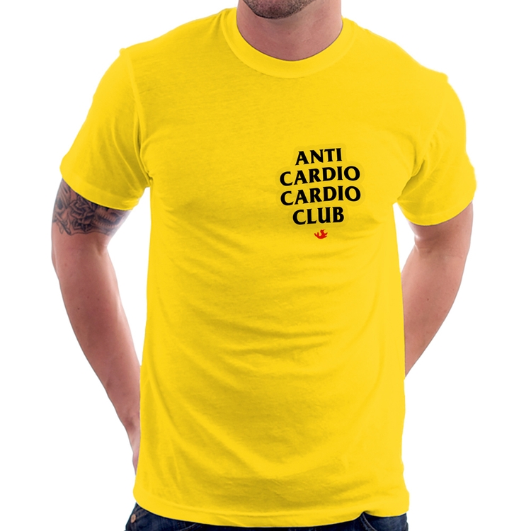 Camiseta Anti Cardio Cardio Club - Amarela