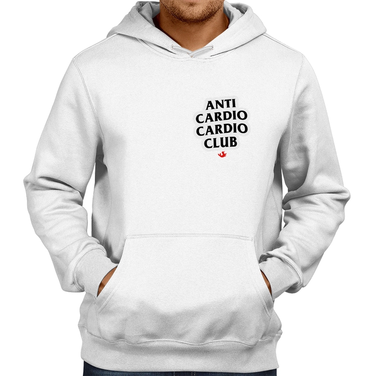 Moletom Anti Cardio Cardio Club - Branco
