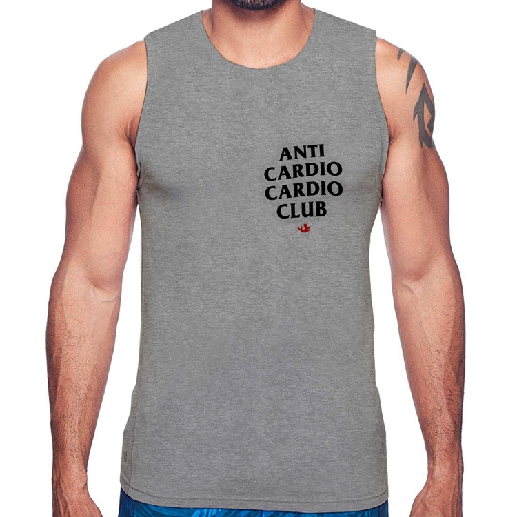 Regata Anti Cardio Cardio Club - Cinza