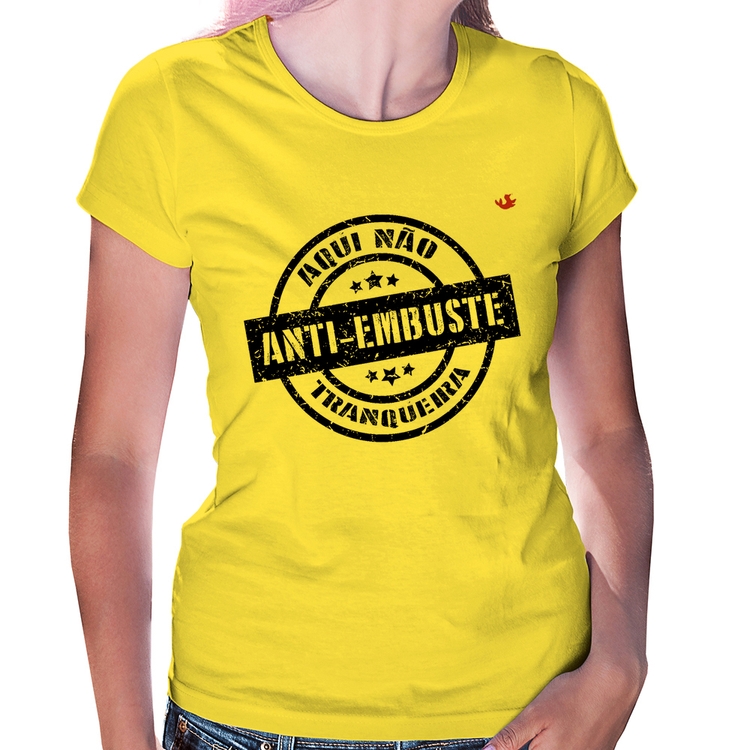 Baby Look Anti-Embuste - Amarela