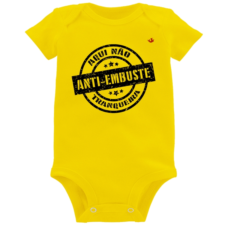 Body Bebê Anti-Embuste - Amarelo