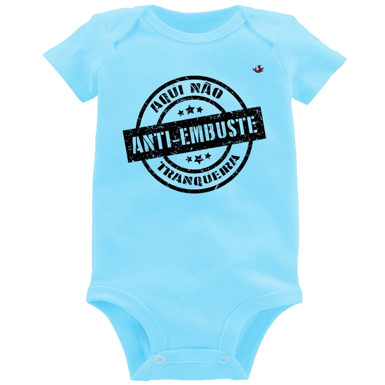 Body Bebê Anti-Embuste - Azul Bebê