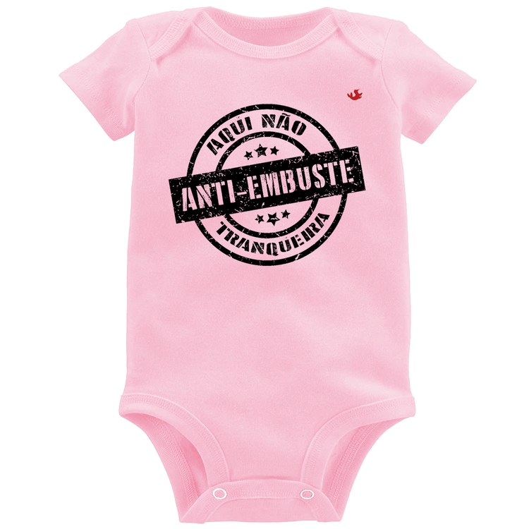 Body Bebê Anti-Embuste - Rosa Bebê
