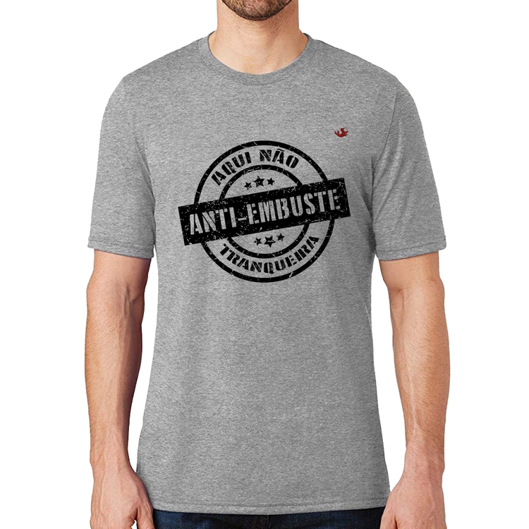 Camiseta Anti-Embuste - Cinza