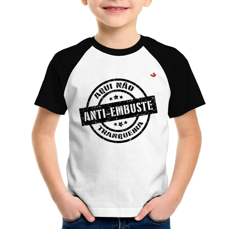 Camiseta Raglan Infantil Anti-Embuste