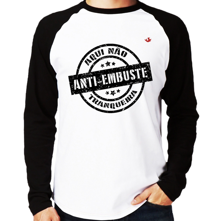 Camiseta Raglan Anti-Embuste Manga Longa