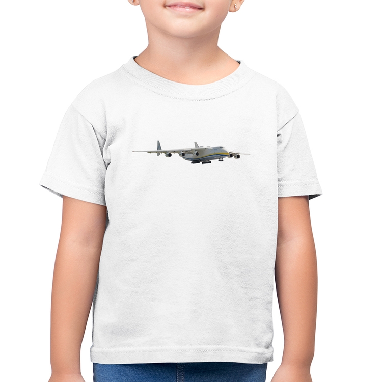 Camiseta Algodão Infantil Antonov - Branca