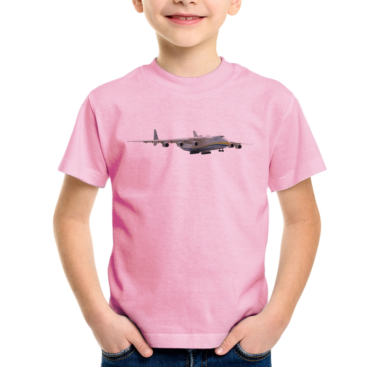 Camiseta Infantil Antonov - Rosa Bebê