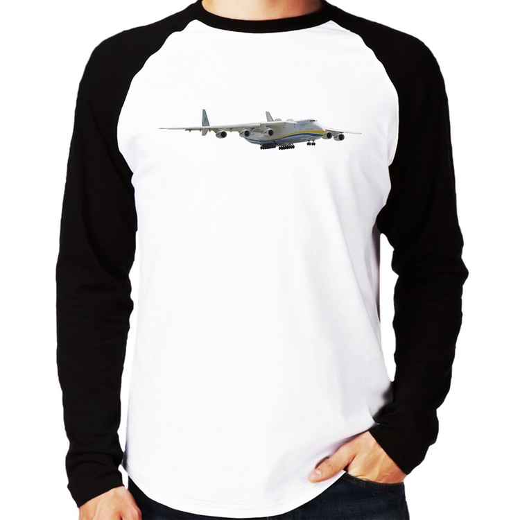 Camiseta Raglan Antonov Manga Longa