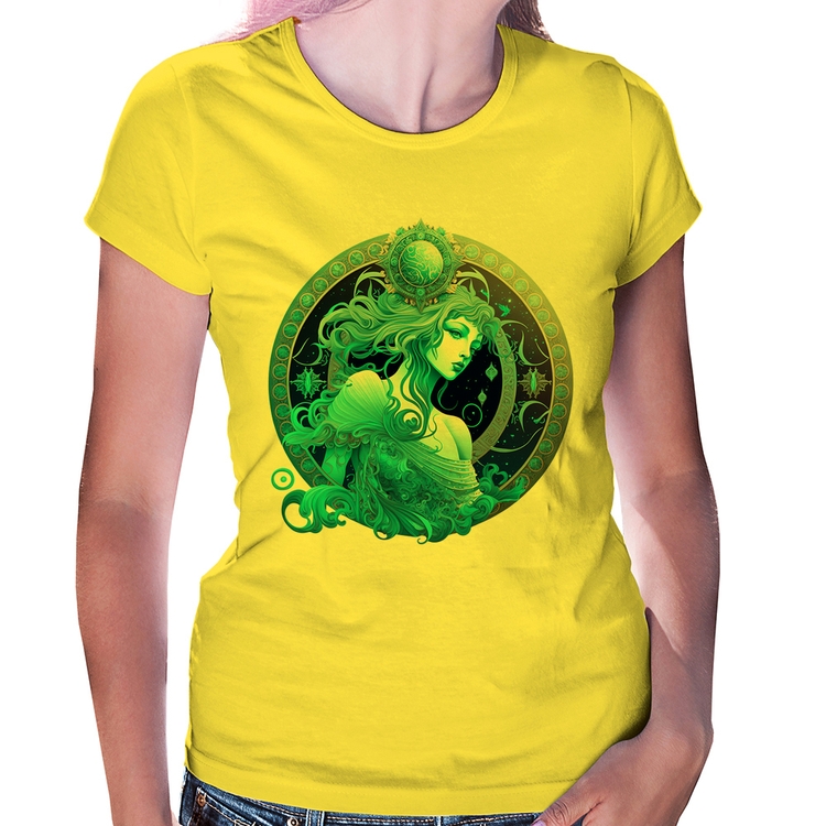 Baby Look Aquário Sígno - Amarela