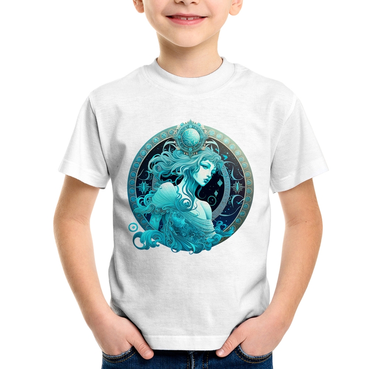 Camiseta Infantil Aquário Sígno