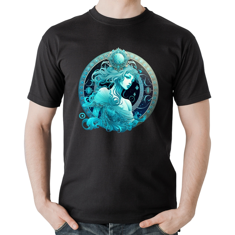 Camiseta Algodão Aquário Sígno