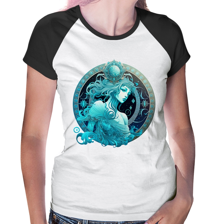Baby Look Raglan Aquário Sígno