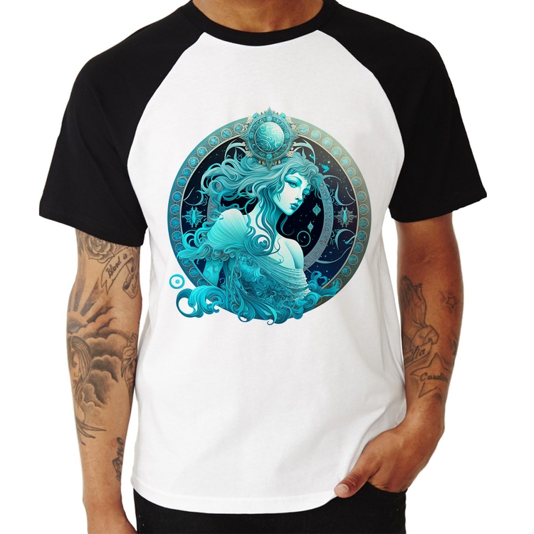 Camiseta Raglan Aquário Sígno
