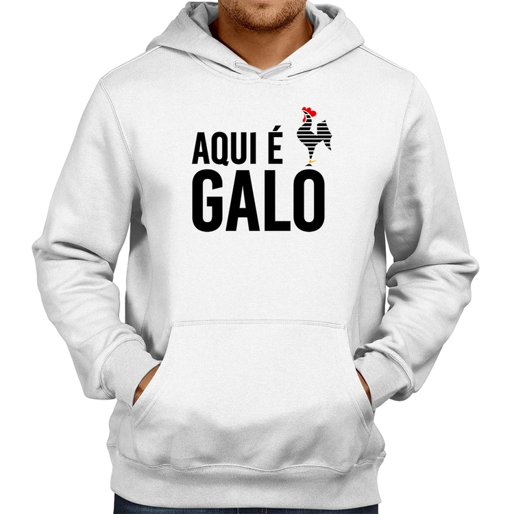 Moletom Aqui é galo - Branco