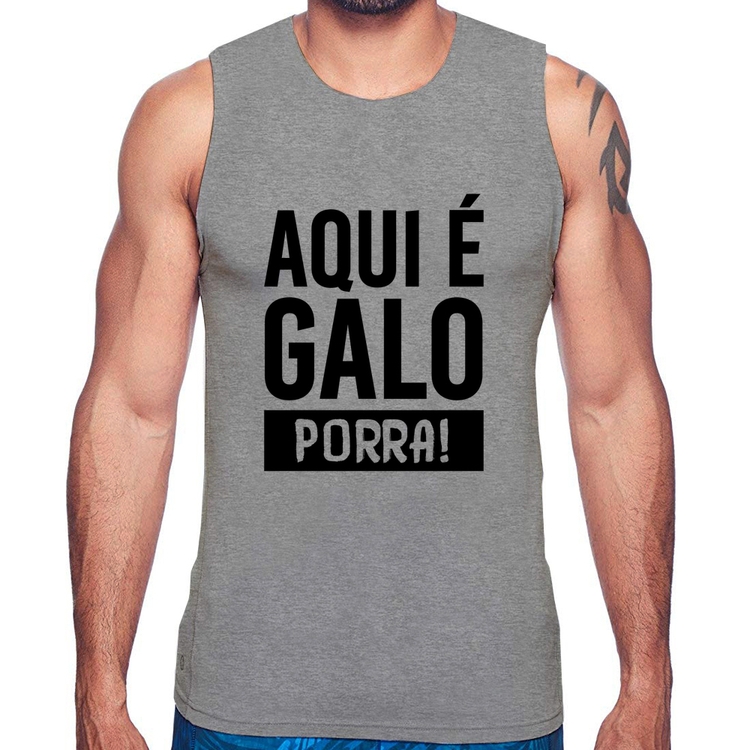 Regata Aqui é galo  - Cinza