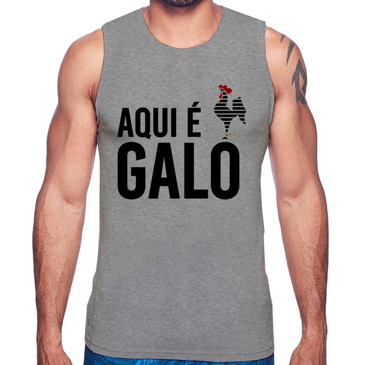 Regata Aqui é galo - Cinza