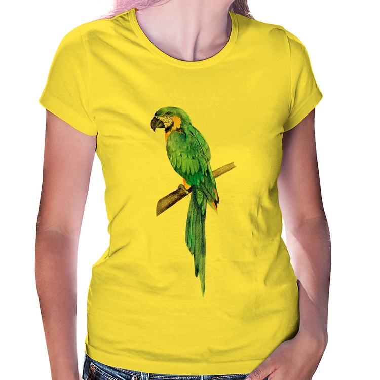 Baby Look Arara Azul - Amarela