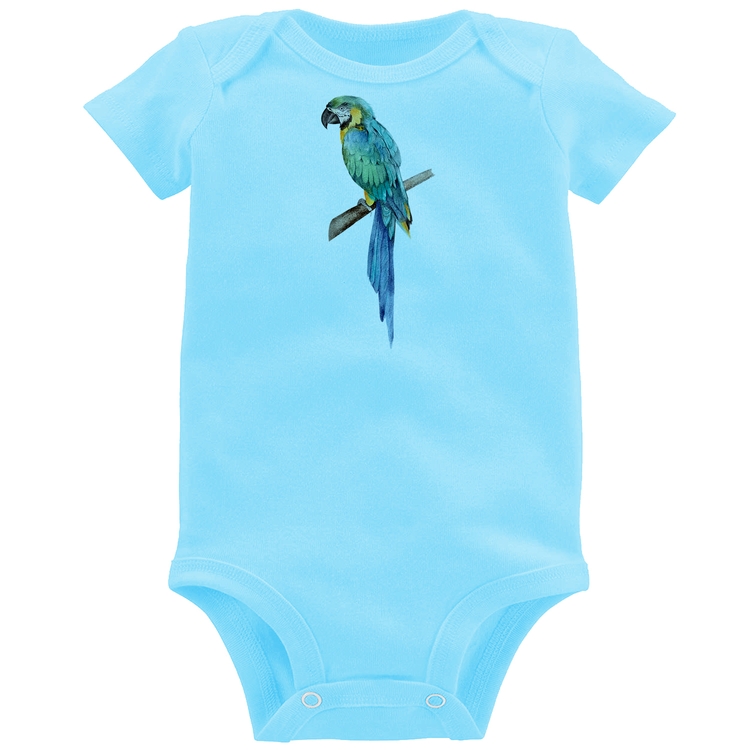 Body Bebê Arara Azul - Azul Bebê