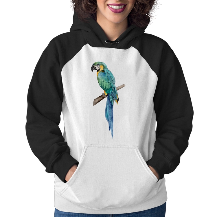 Moletom Feminino Arara Azul