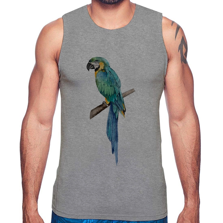 Regata Arara Azul - Cinza