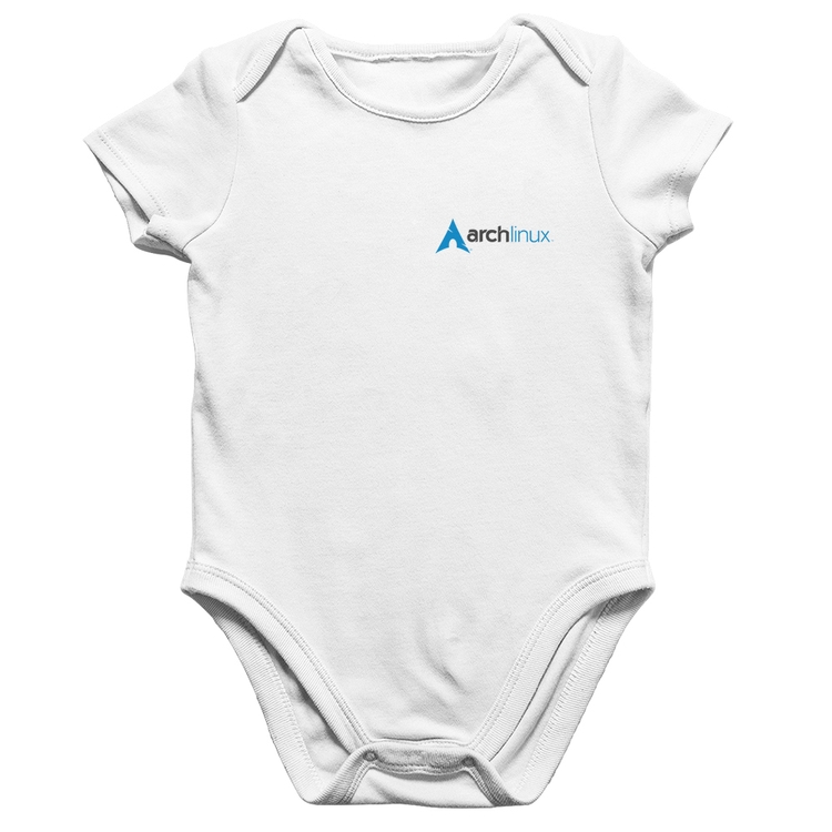Body Bebê Algodão Arch Linux - Branco