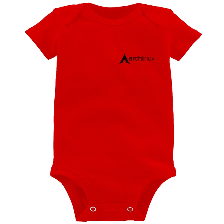Body Bebê Arch Linux - Vermelho