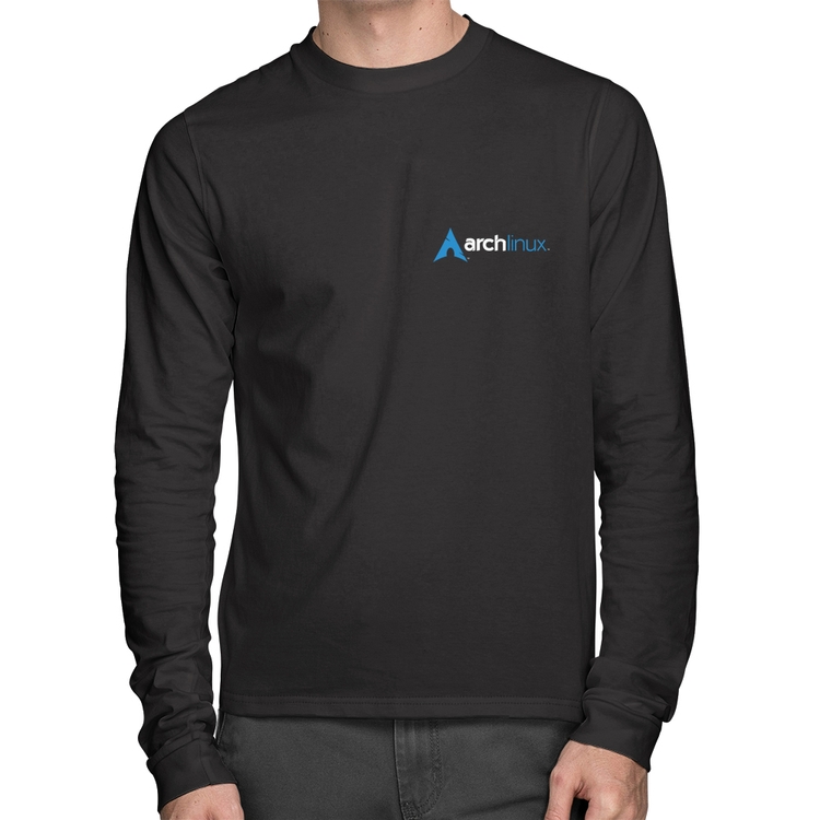Camiseta Algodão Arch Linux Manga Longa