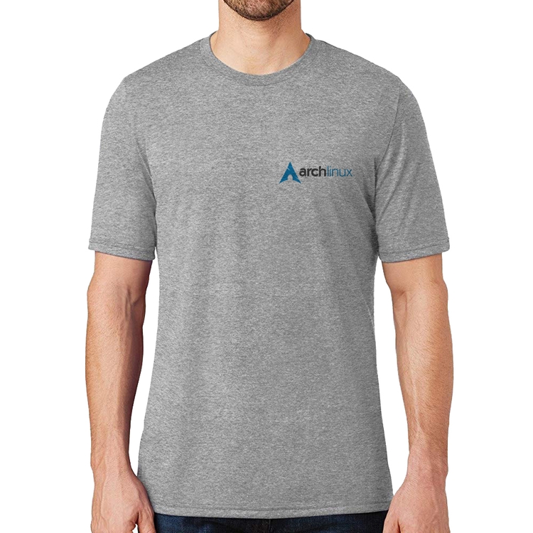 Camiseta Arch Linux - Cinza