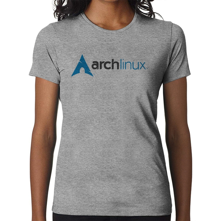 Baby Look Arch Linux Logo - Cinza