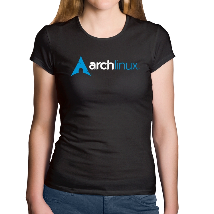 Baby Look Algodão Arch Linux Logo