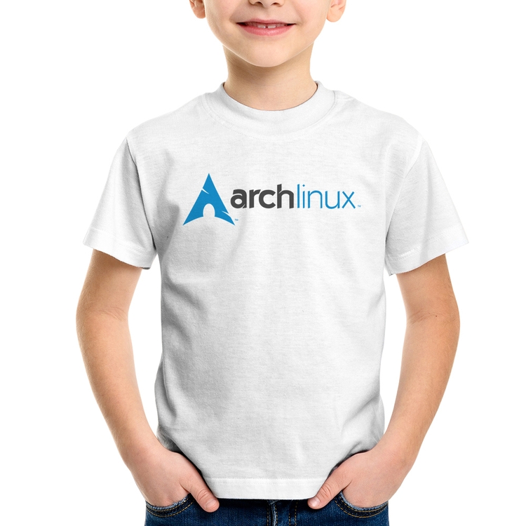 Camiseta Infantil Arch Linux Logo