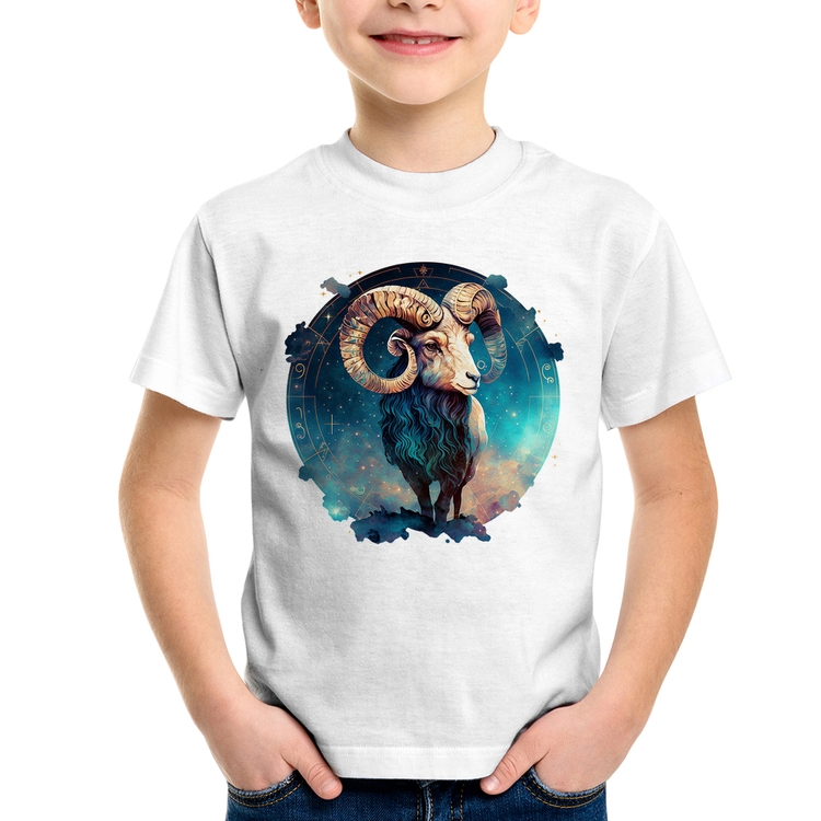 Camiseta Infantil Áries Sígno