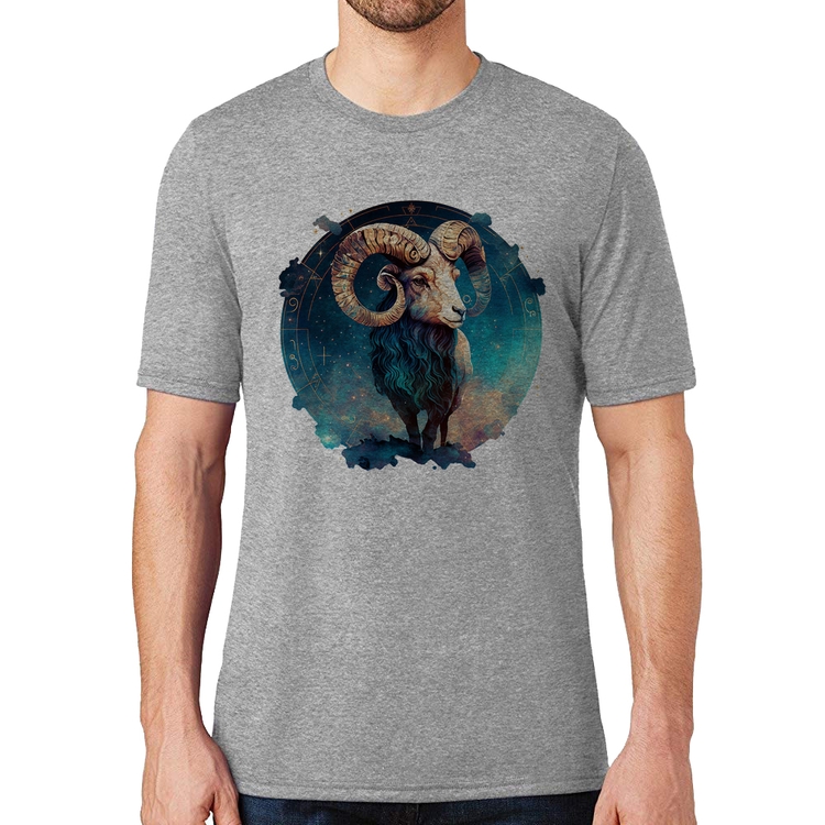 Camiseta Áries Sígno - Cinza