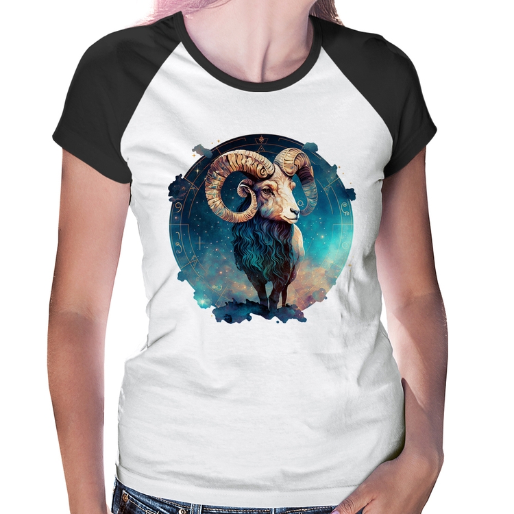 Baby Look Raglan Áries Sígno