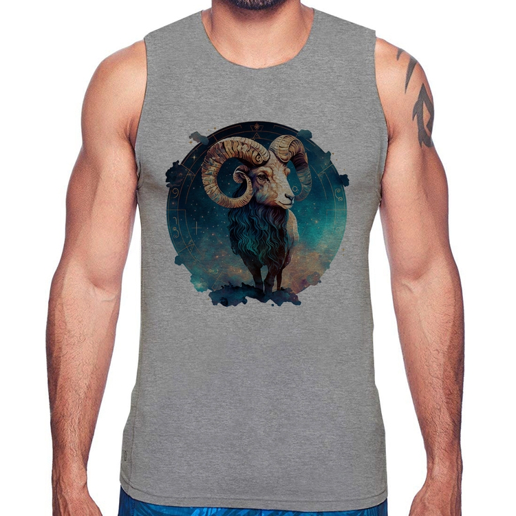 Regata Áries Sígno - Cinza