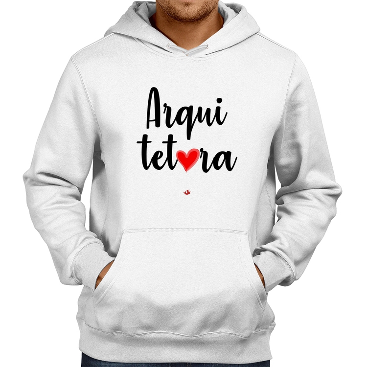 Moletom Arquitetura por amor - Branco