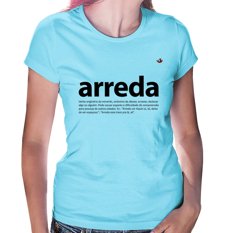 Baby Look arreda - Azul Bebê