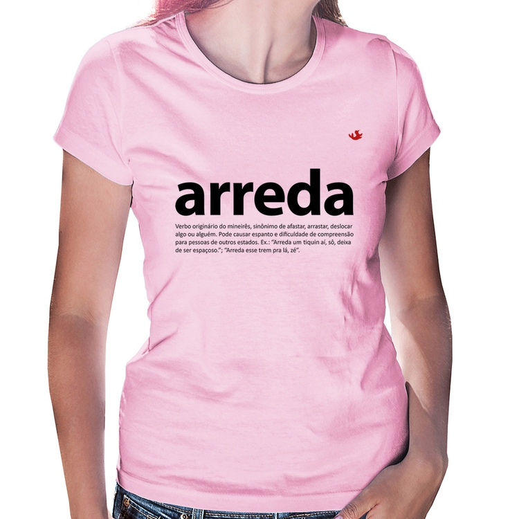 Baby Look arreda - Rosa Bebê