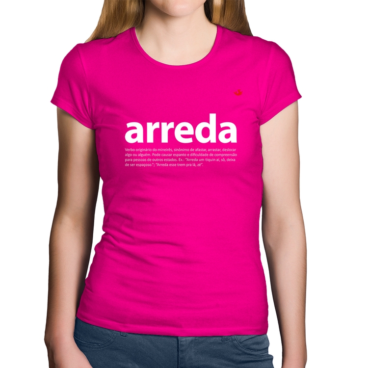 Baby Look Algodão arreda - Rosa