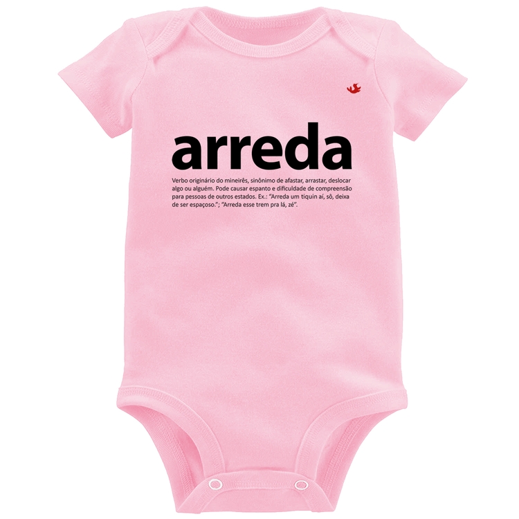 Body Bebê arreda - Rosa Bebê