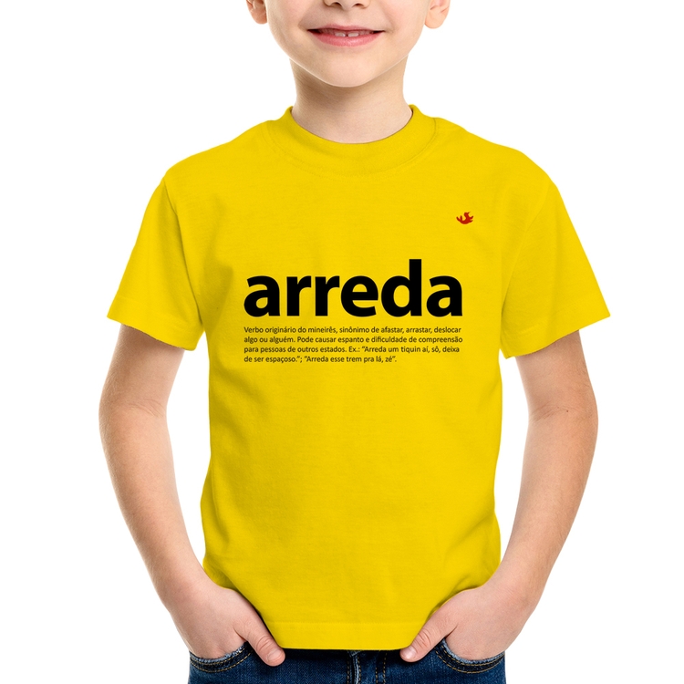 Camiseta Infantil arreda - Amarela