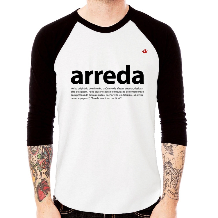 Camiseta Raglan arreda Manga 3/4