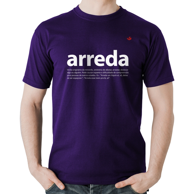 Camiseta Algodão arreda - Roxa