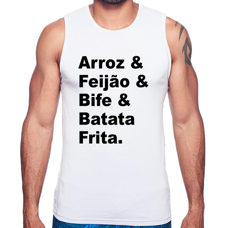 Regata Arroz & Feijão & Bife & Batata Frita