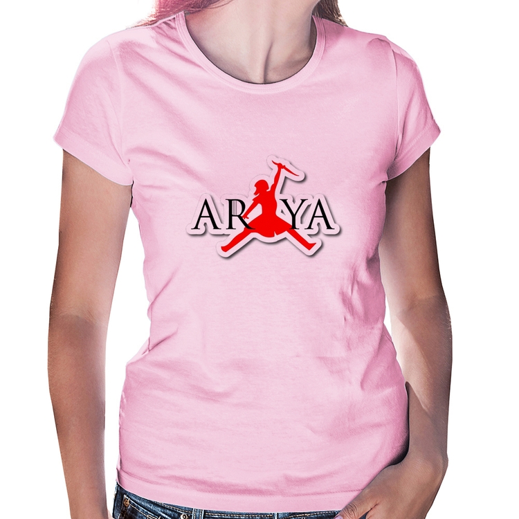 Baby Look Arya Stark Killing the Night King - Rosa Bebê